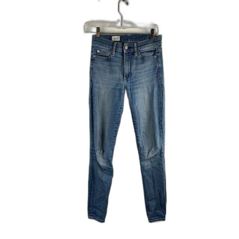 Gap Denim Jeans Size 25 Resolution True Skinny Stretch Medium Wash